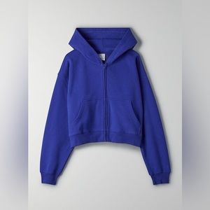 Aritzia TNA Cozy Fleece Boyfriend Boxy Zip Hoodie